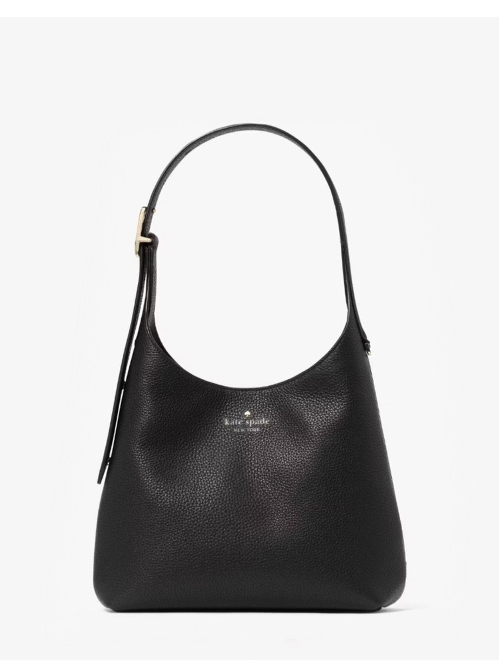 Kate Spade New York 454 Pebbled Leather Small Shoulder Bag Black